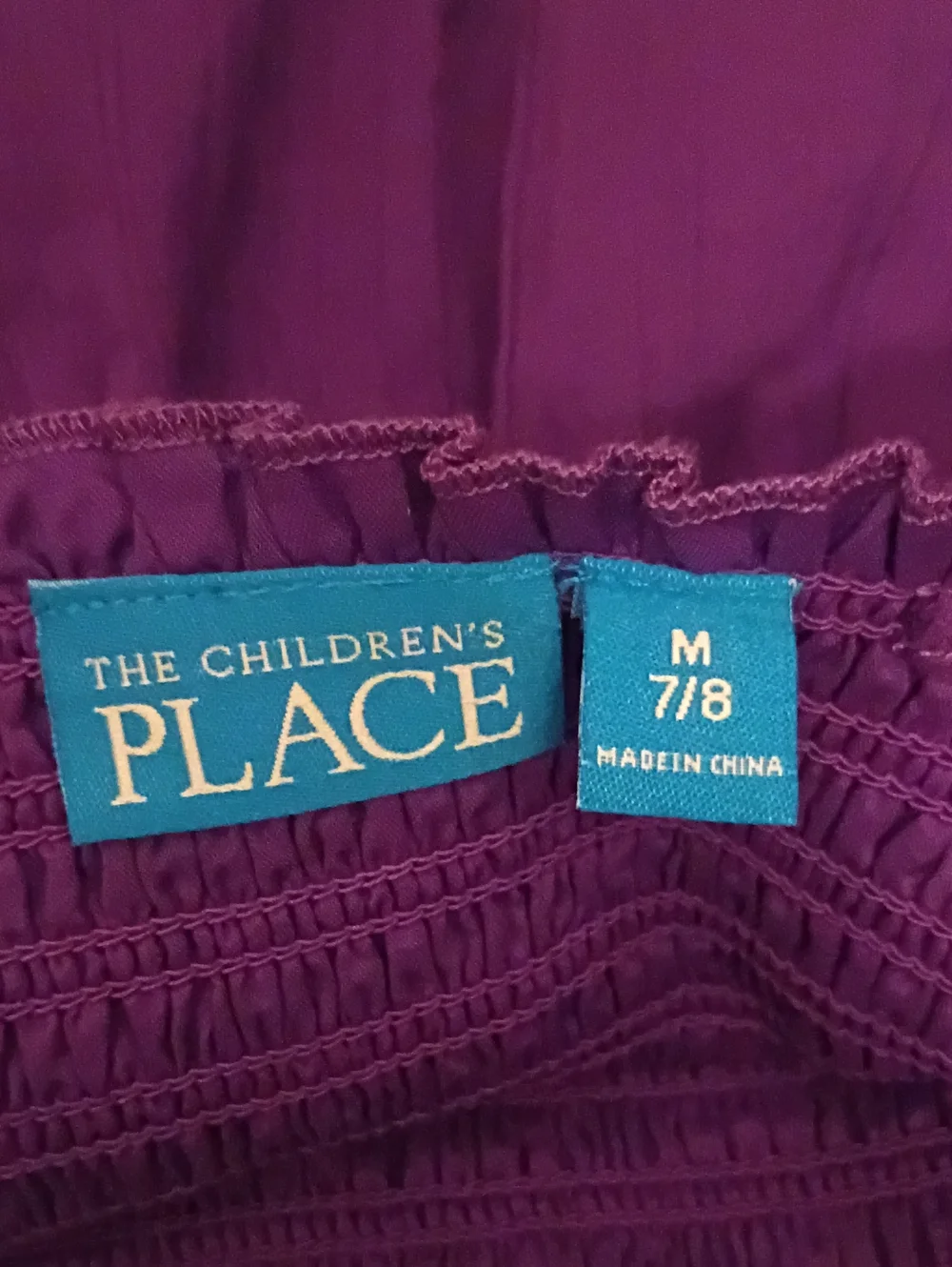 The Children's Place Purple Sundress with Teal & Blue Trim Spaghetti Straps - Picture 3 of 4